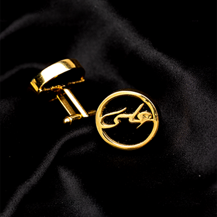 Black Stone Name Cufflinks