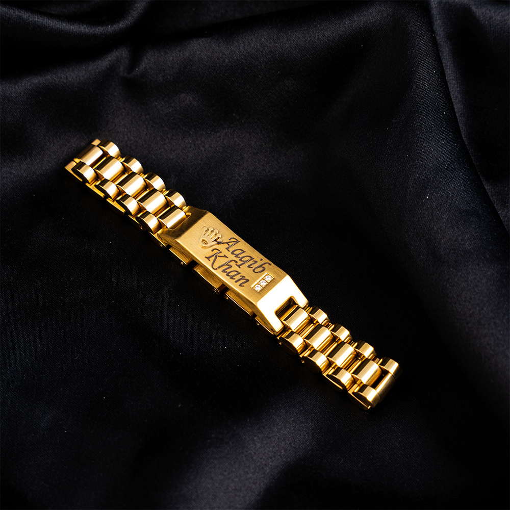 Rolex Name Bracelet | Stone Fitted