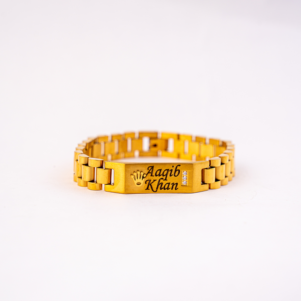 Rolex Name Bracelet | Stone Fitted