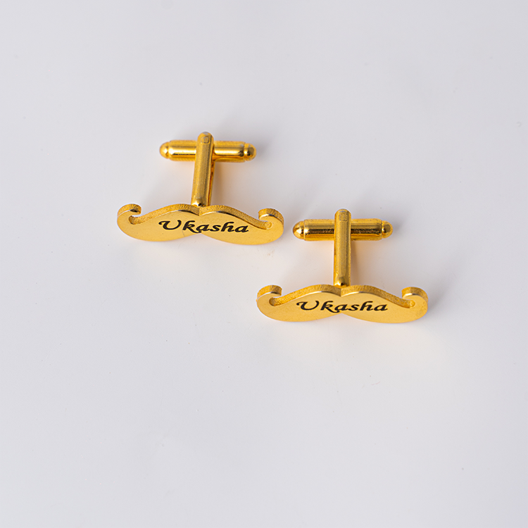 Mustache Name Cufflinks
