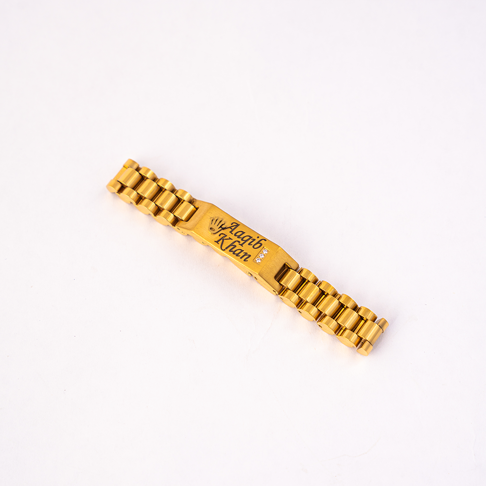 Rolex Name Bracelet | Stone Fitted