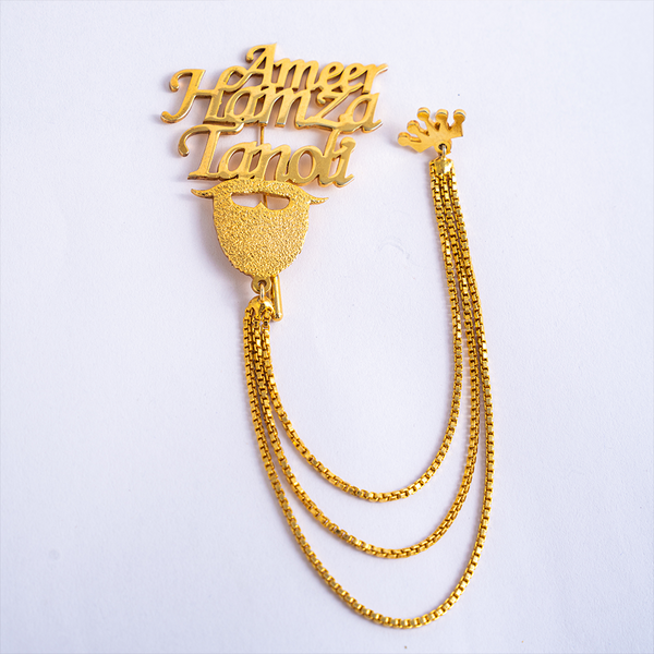 Double Name Lapel Pin