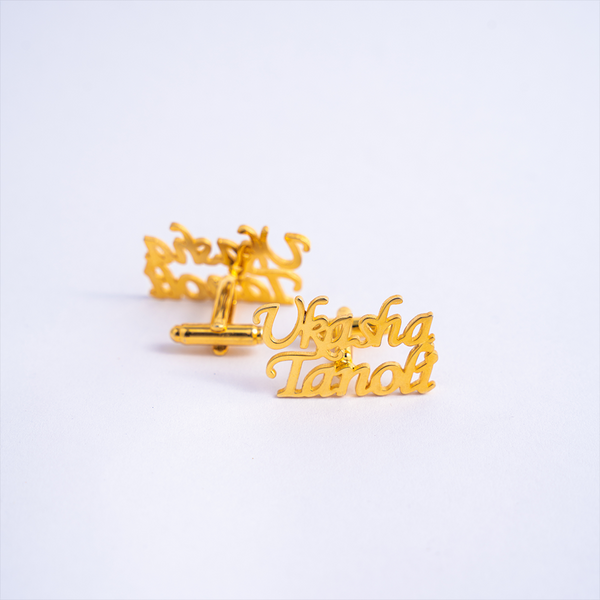 DOUBLE NAME CUFFLINKS