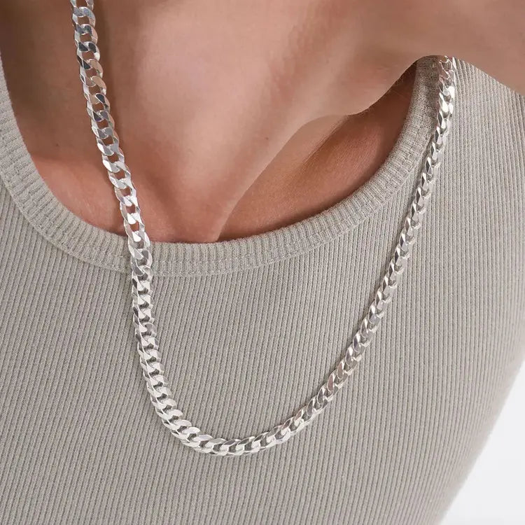 Personalized Flat Curb Chain Necklace