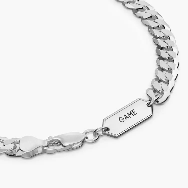 Personalized Flat Curb Chain Necklace