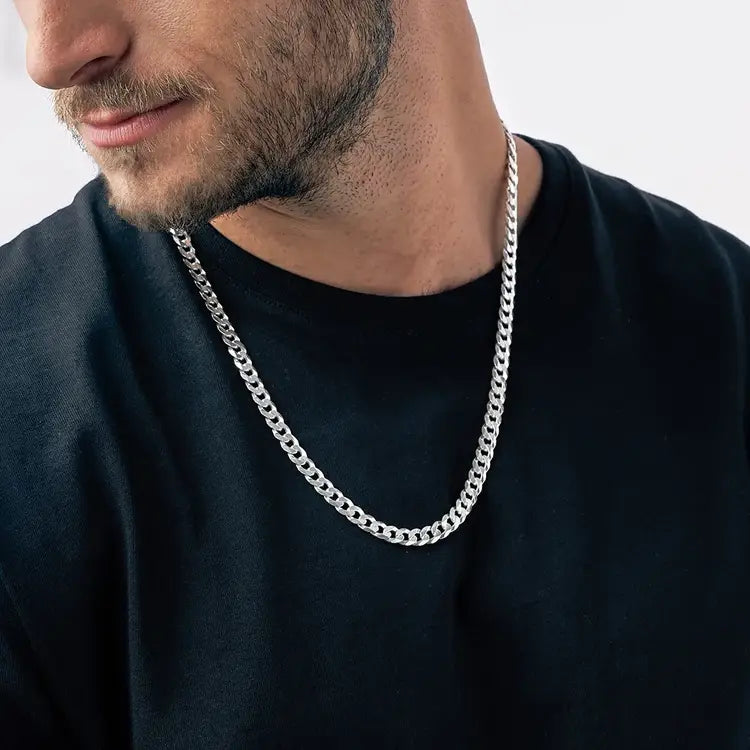 Personalized Flat Curb Chain Necklace
