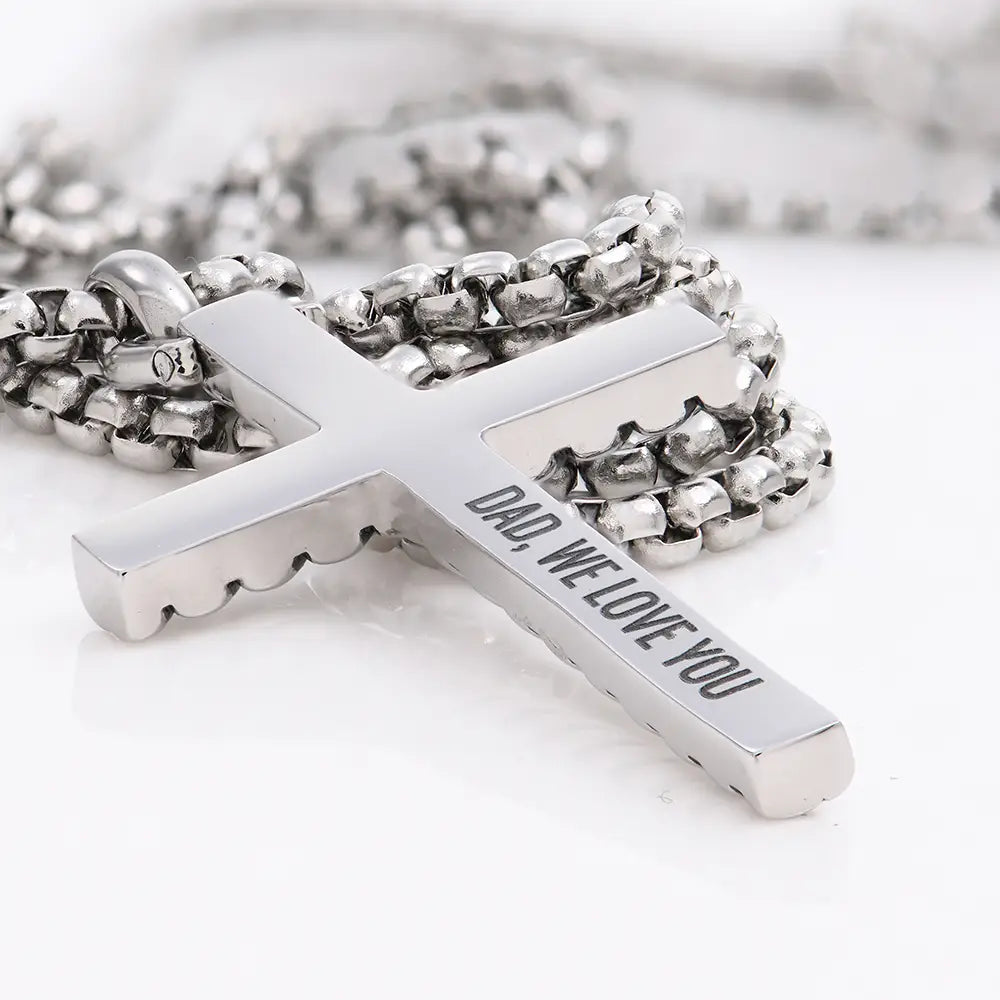 Rope Personalized Cross Necklace